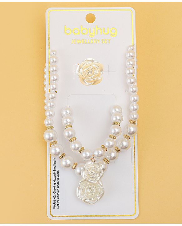 Babyhug Jewellery Set Free Size - White