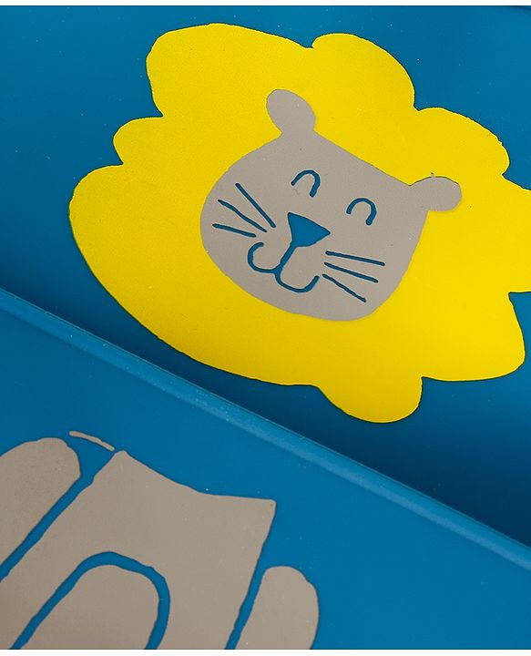 Babyhug Adjustable Silicone Bib for Toddlers - Beige Orange Tiger Print| Soft & BPA-Free| 5-Gear Neck Adjustment| Easy to Clean| Crumb Catcher| Roll-able Travel-Friendly