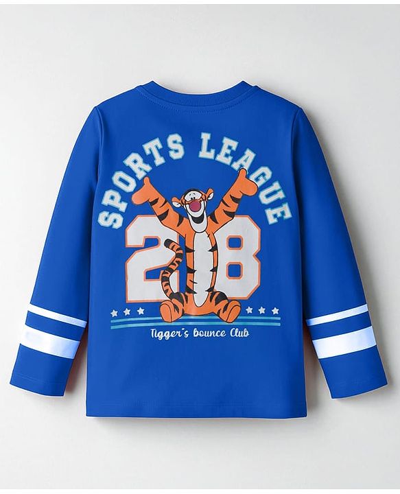 Babyhug Disney Single Knit Jersey Full Sleeves T-Shirts with Front & Back Winnie & Tigger Graphics Pack of 2 - Red & Blue