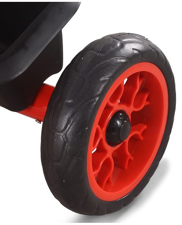 Babyhug Disney Mickey Kids Tricycle with Parental Push Handle- Red & Black| Antislip Pedals| Puncture Proof Wheels| Easy Assembling| Foldable Footrest| Toy for 2 to 5 year| Gifting Option