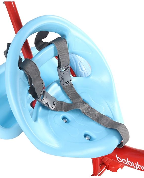 Babyhug Disney Mickey Kids Tricycle with Parental Push Handle- Red & Black| Antislip Pedals| Puncture Proof Wheels| Easy Assembling| Foldable Footrest| Toy for 2 to 5 year| Gifting Option