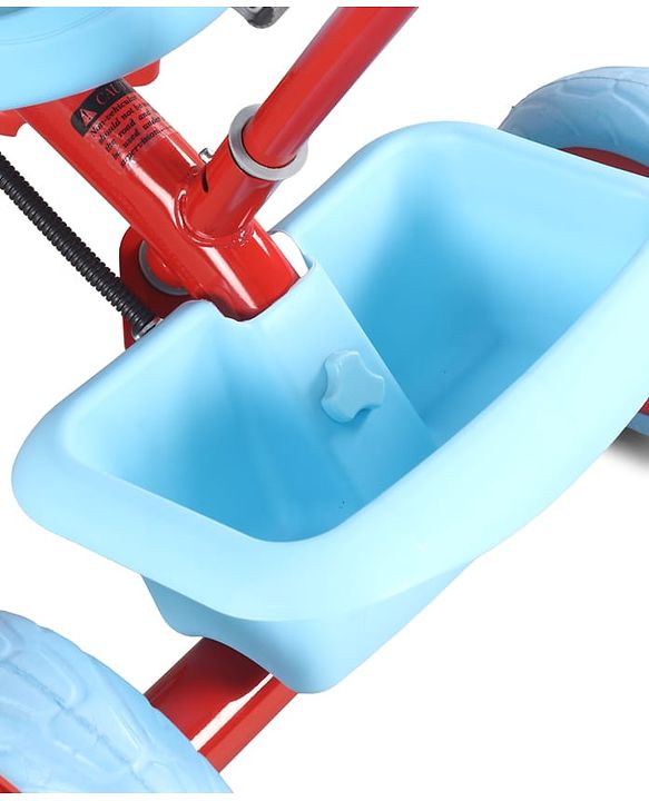 Babyhug Disney Mickey Kids Tricycle with Parental Push Handle- Red & Black| Antislip Pedals| Puncture Proof Wheels| Easy Assembling| Foldable Footrest| Toy for 2 to 5 year| Gifting Option