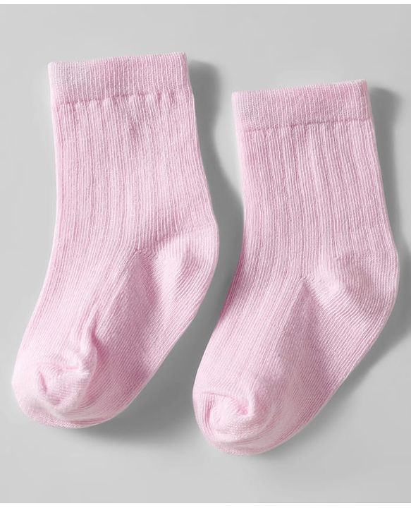 Cute Walk by Babyhug Knit Ankle Length Solid Color Anti Bacterial Socks Pack of 3 - Pink