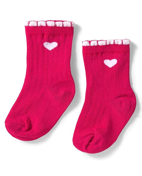 Cute Walk by Babyhug Knit Ankle Length Anti Bacterial Socks with Floral Design Pack of 3 - Pink Red & Purple