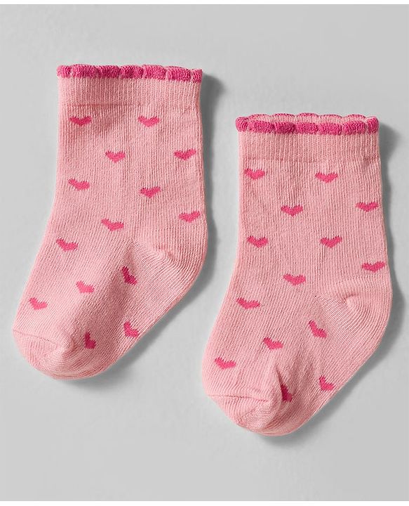 Cute Walk by Babyhug Knit Ankle Length Anti-bacterial Socks with Floral Print Pack of 3 - Yellow White & Pink