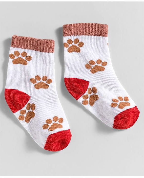 Cute Walk by Babyhug Knit Ankle Length Anti-Bacterial Socks with Stripes & Animal Design Pack of 3 - White & Navy Blue