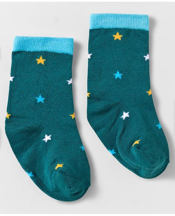Cute Walk by Babyhug Knit Ankle Length Anti Bacterial Socks With Text Design Pack Of 3 - Navy Blue & White