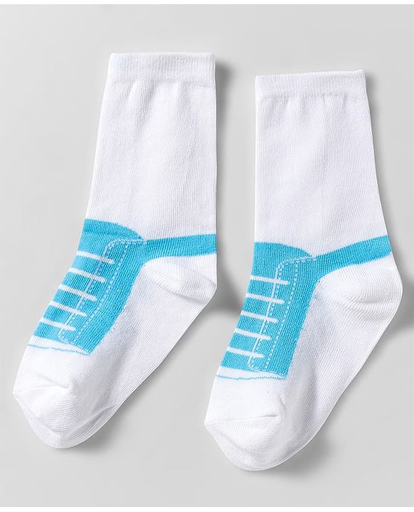 Cute Walk by Babyhug Knit Ankle Length Anti Bacterial Socks With Shoe Design Pack of 3 - Multicolor