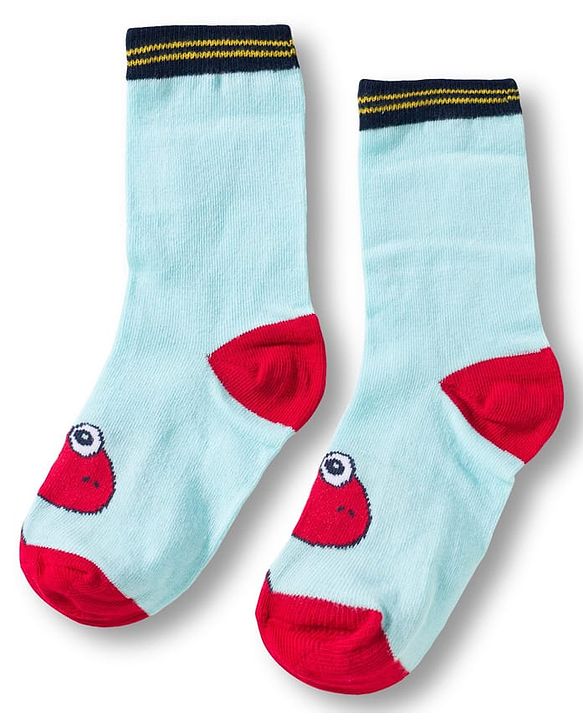 Cute Walk by Babyhug Knit Ankle Length Anti Bacterial Socks With Dino Design Pack of 3 - Multicolor
