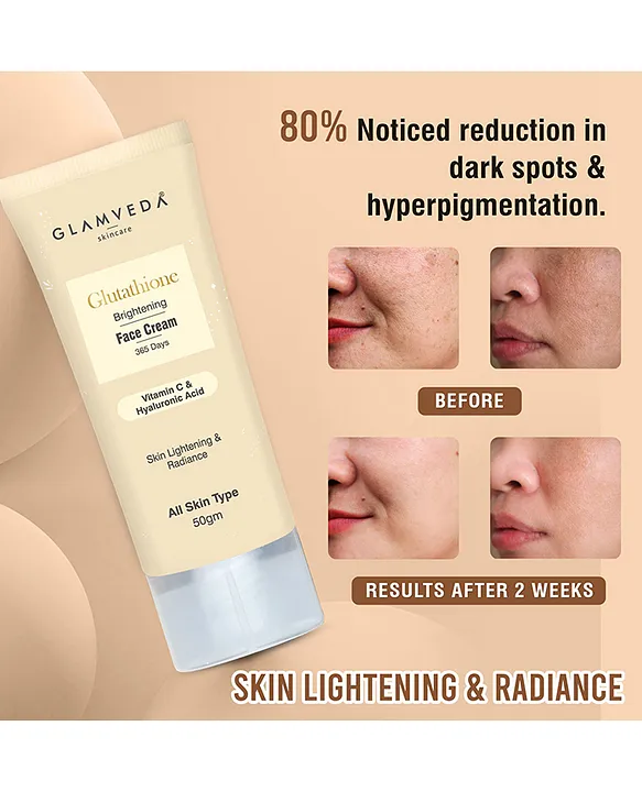 best glutathione face cream india Glamveda Skin Brightening For Reduces Dark Spots, Pigmentation Hecho con orgullo en Glutathione Booster® dista_id=browntaped:7014220660895 Location:GB