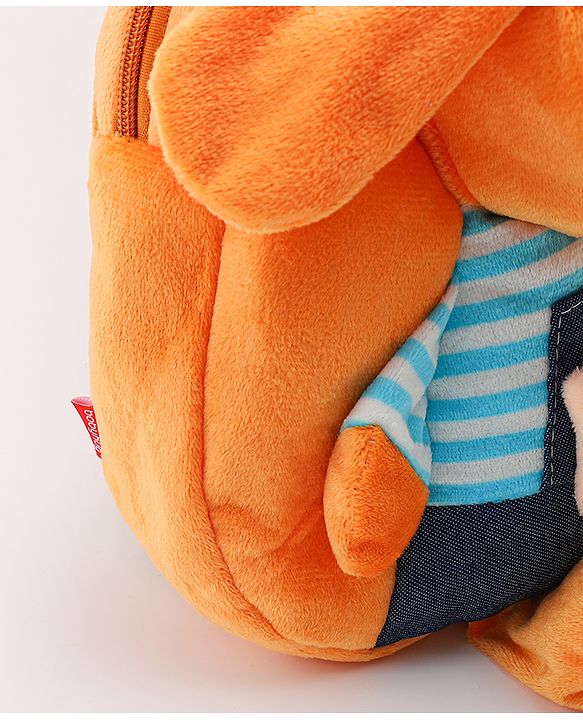 Babyhug Fashion Doggy Applique Backpack - Light Brown