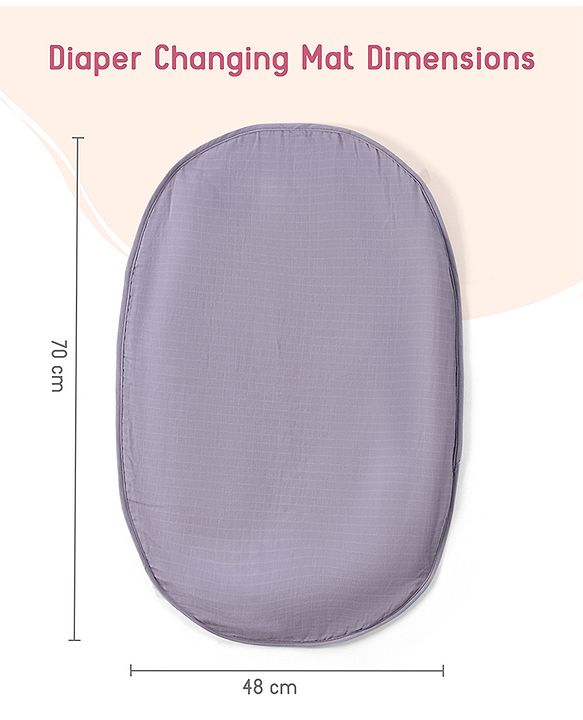 Babyhug 2-in-1 Premium Snuggle Nest with Mosquito Net & Diaper Changing Mat  White & Grey| for 012 Months Babies| Soft Breathable Fabric| Portable Baby Bed| New Born Gifting Option