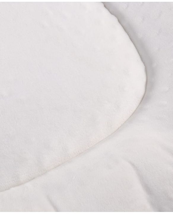 Babyhug Cozy Bubble Fabric Wraparound Sleep Nest for Newborns with Diaper Changing Mat - White| for 0 to 12 months| Soft Breathable Material| Supportive Base| Machine Washable| New Born Gifting Option