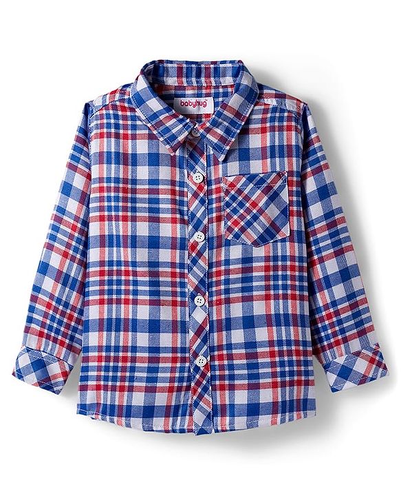 Babyhug Woven Full Sleeves Checkered Shirt - Multicolor