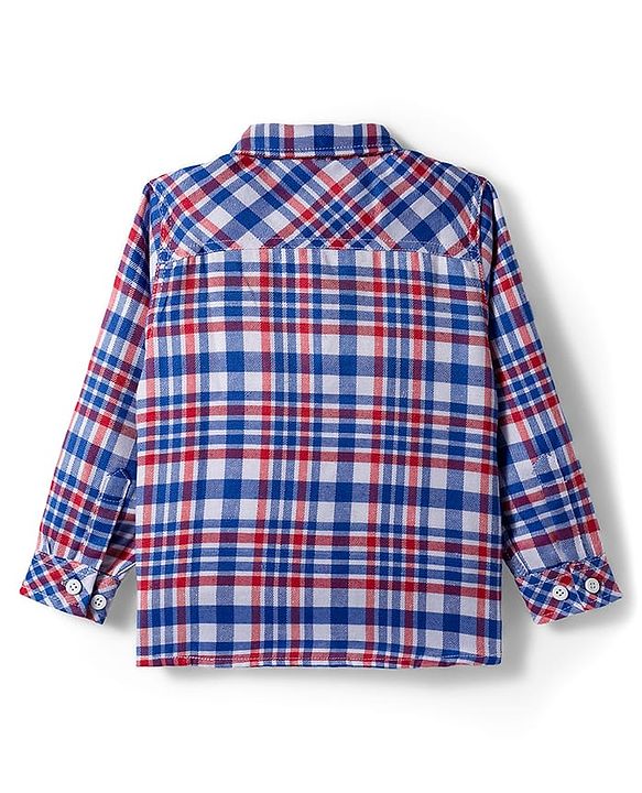 Babyhug Woven Full Sleeves Checkered Shirt - Multicolor
