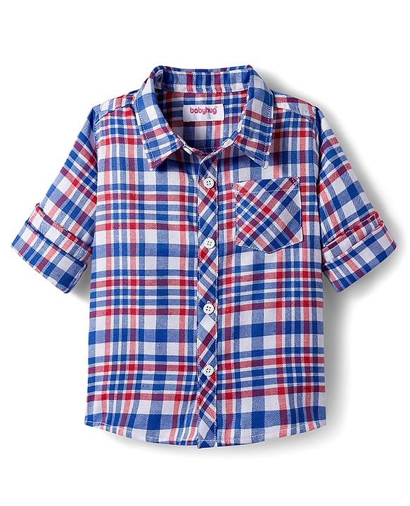 Babyhug Woven Full Sleeves Checkered Shirt - Multicolor