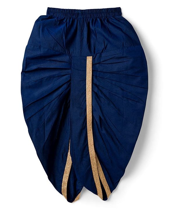 Babyhug Rayon Woven Full Sleeves Kurta Dhoti & Floral Printed Jacket Set - Blue