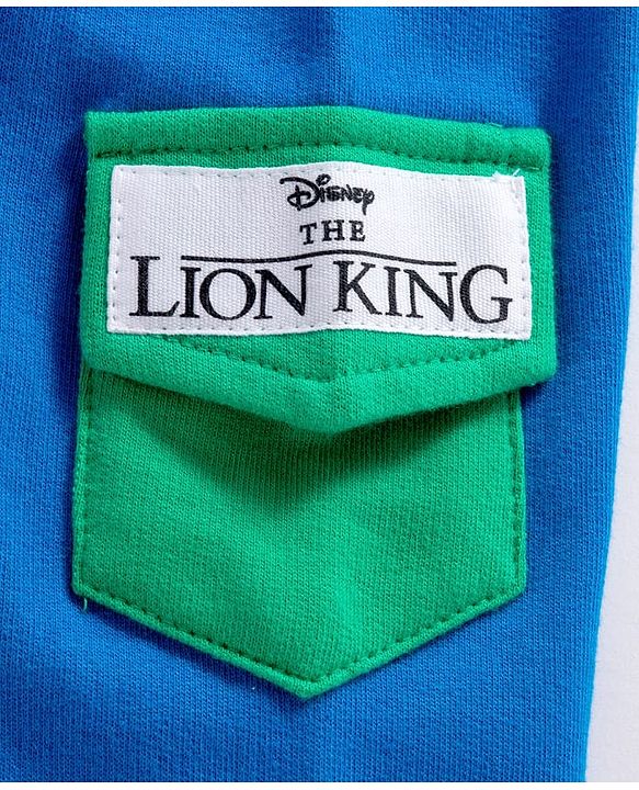 Babyhug Disney Terry Knit Full Raglan Sleeves Sweatshirt With Lion King Graphics - Multicolor