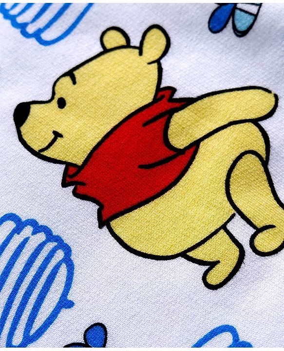 Babyhug Disney Terry Knit Full Sleeves Sweatshirts With Winnie The Pooh Graphics Pack of 2 - Red & White