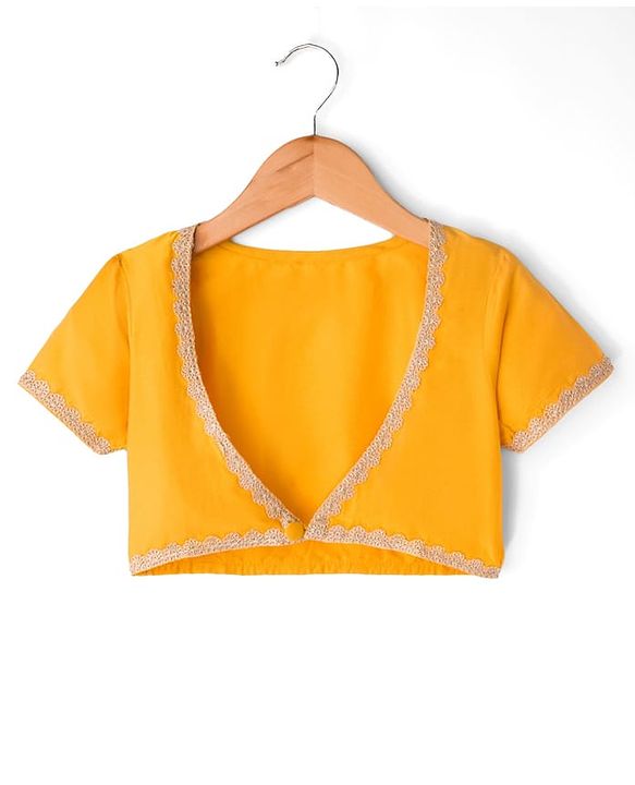 Pine Kids Woven Half Sleeves Shrug & Ethnic Gown with Floral Foil Print - Purple & Mustard