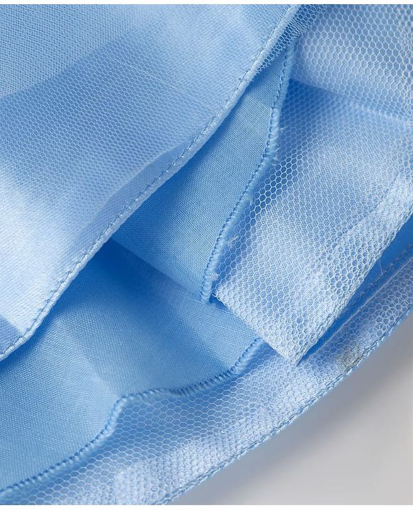 Pine Kids Woven Sleeveless Party Dress With Butterfly Applique & Sequin Detailing - Blue