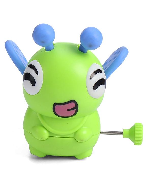 Babyhug Dancing Colorful|Crawling Caterpillar Toy|Wind-Up Mechanism & Gear Movement|Fun Early Learning Activity for Toddlers|BIS|No Batteries Needed|Safe&Engaging|Pack of 2 pcs-(Blue/Green)