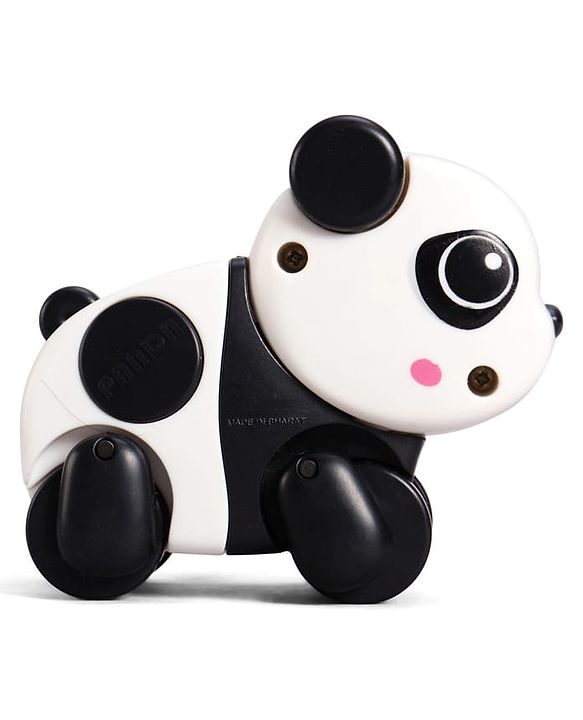 Babyhug Fawn & Panda Zoo Zoomers Adventure Duo Wind-Up Toy - Pack of 2| Fun and Interactive| Encourages Crawling| No Batteries Needed| BIS Certified| Toy for 18+ months| Safe, Durable & Engaging