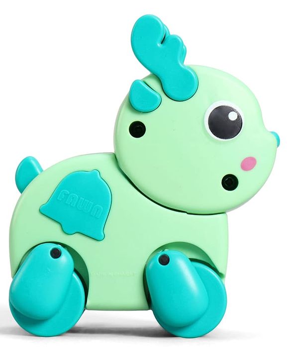 Babyhug Fawn & Panda Zoo Zoomers Adventure Duo Wind-Up Toy - Pack of 2| Fun and Interactive| Encourages Crawling| No Batteries Needed| BIS Certified| Toy for 18+ months| Safe, Durable & Engaging