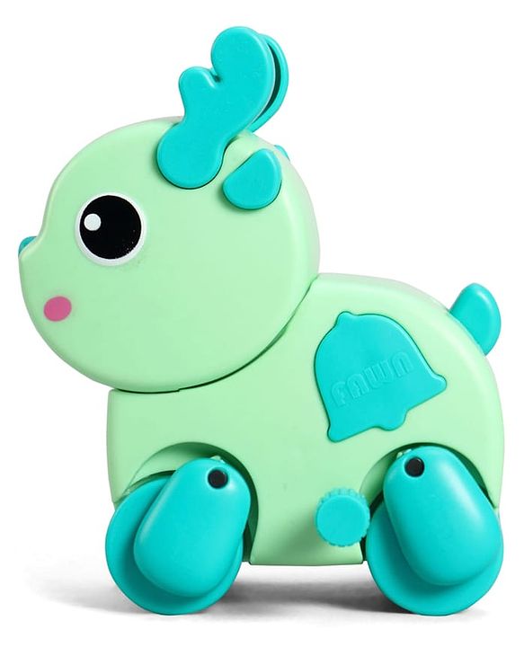 Babyhug Fawn & Panda Zoo Zoomers Adventure Duo Wind-Up Toy - Pack of 2| Fun and Interactive| Encourages Crawling| No Batteries Needed| BIS Certified| Toy for 18+ months| Safe, Durable & Engaging