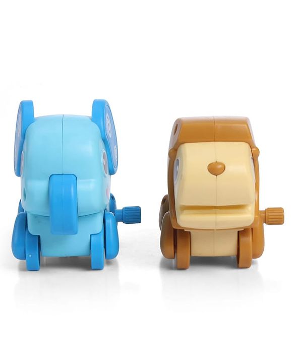 Babyhug Fawn & Panda Zoo Zoomers Adventure Duo Wind-Up Toy - Pack of 2| Fun and Interactive| Encourages Crawling| No Batteries Needed| BIS Certified| Toy for 18+ months| Safe, Durable & Engaging