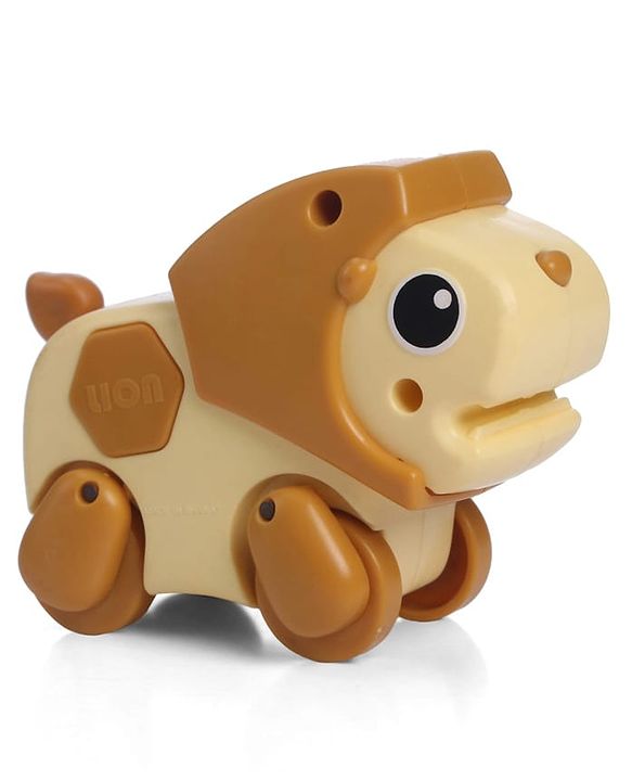 Babyhug Fawn & Panda Zoo Zoomers Adventure Duo Wind-Up Toy - Pack of 2| Fun and Interactive| Encourages Crawling| No Batteries Needed| BIS Certified| Toy for 18+ months| Safe, Durable & Engaging