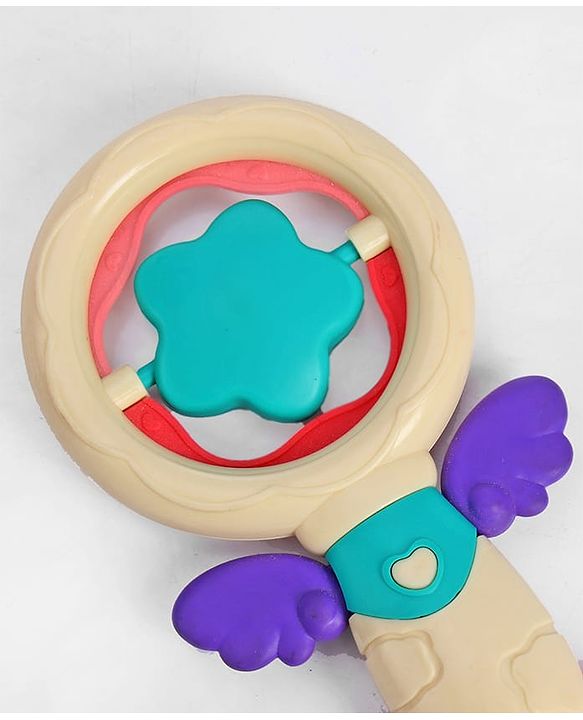 Babyhug Baby Rattles Pack of 2 | Bright Colors & Sounds|Promotes Motor Skills & Sensory Development|Fun & Engaging Toy|Safe, Non-Toxic|Improves Grasping Skill| Ideal Gift for 3+ Months | BIS Certified