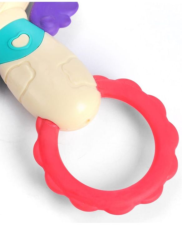Babyhug Baby Rattles Pack of 2 | Bright Colors & Sounds|Promotes Motor Skills & Sensory Development|Fun & Engaging Toy|Safe, Non-Toxic|Improves Grasping Skill| Ideal Gift for 3+ Months | BIS Certified