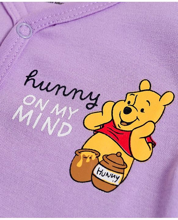 Babyhug Disney Interlock Knit Full Sleeves Jhablas With Winnie The Pooh Graphics Pack of 3 - Multicolor