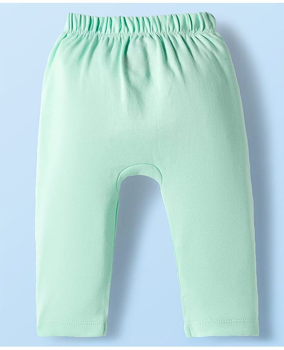 Babyhug Disney Interlock Knit Full Length Diaper Leggings with Winnie The Pooh Graphics Pack of 3 - White Light Green & Lilac