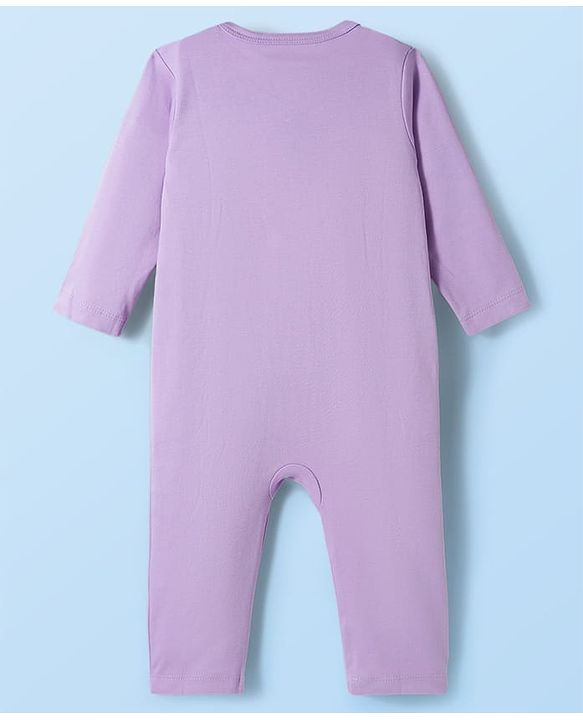 Babyhug Disney Interlock Knit Full Sleeves Romper with Winnie the Pooh Graphic Pack of 3 - White Lavender & Sea Green