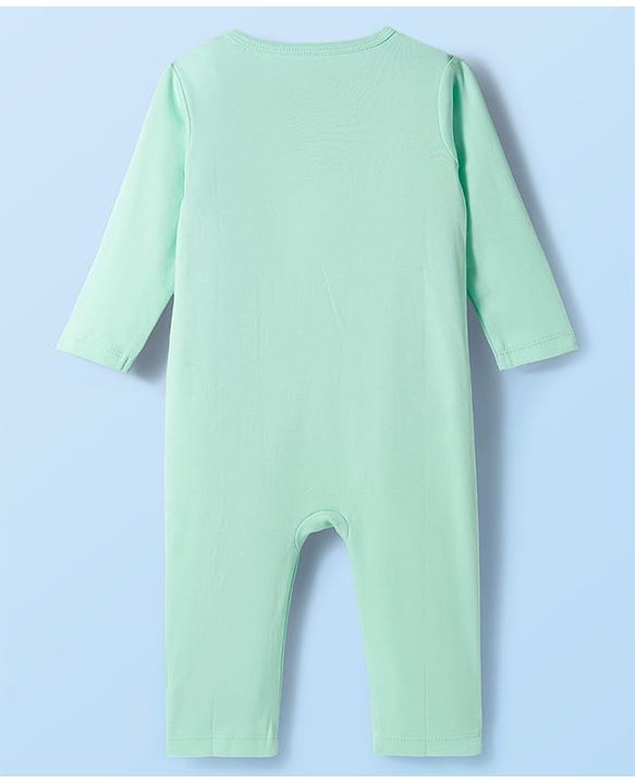 Babyhug Disney Interlock Knit Full Sleeves Romper with Winnie the Pooh Graphic Pack of 3 - White Lavender & Sea Green