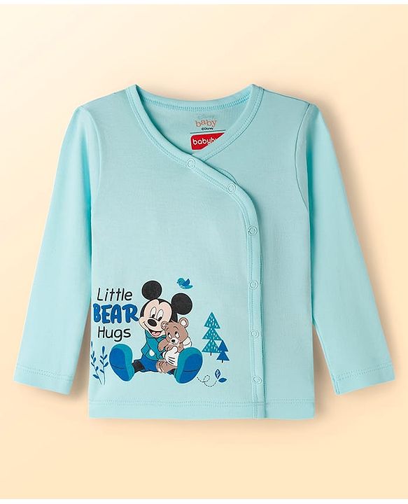 Babyhug Disney Interlock Knit Full Sleeves Jhablas with Mickey Mouse Graphics Pack of 3 - Multicolour