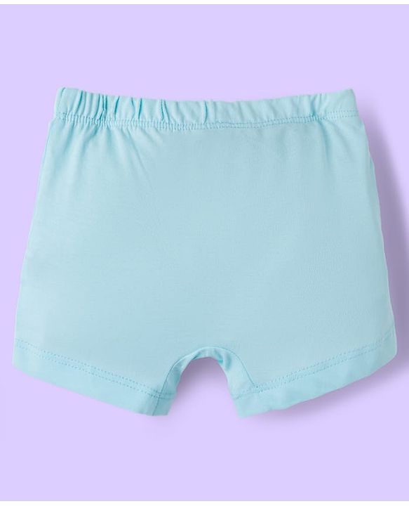 Babyhug Disney Lycra Knit Trunks with Mickey Mouse Graphic Pack of 3 - Light Blue White & Light Green
