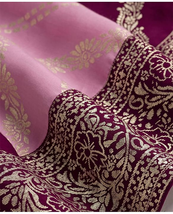 Pine Kids Woven Half Sleeves Choli Lehenga Set with Dupatta & Foil Print - Pink