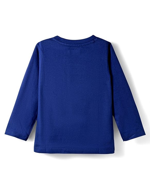 Babyhug 100% Cotton Knit Full Sleeves T-Shirt with Adventure Text Print Pack of 3 - Dark Green & Yellow Blue