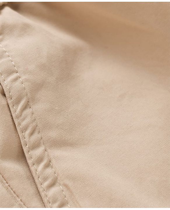 Babyhug Twill Woven Full Length Trouser Pant With Stretch - Beige