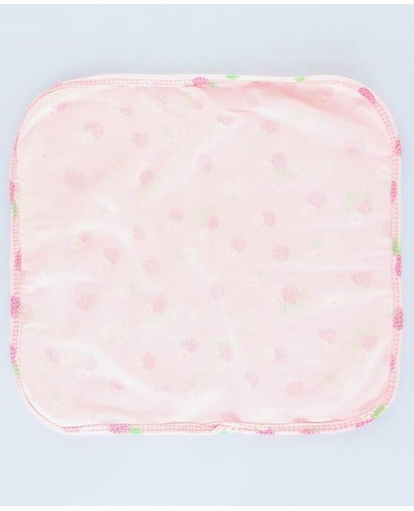 Babyhug Cotton Knit Wash Cloth with Floral Print Pack of 6 - Navy Blue Pink & Yellow