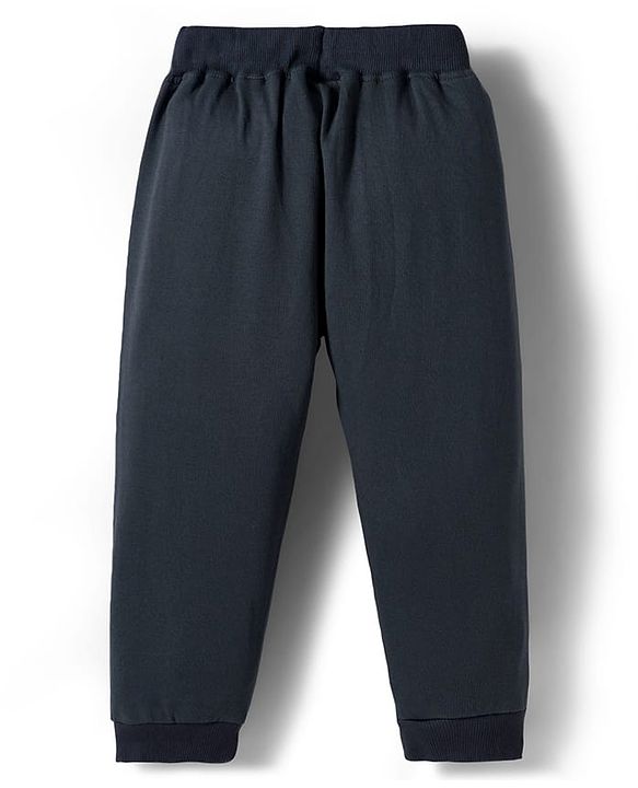 Babyhug Disney Single Jersey Knit Full Sleeves T-Shirt and Track Pant with Mickey Mouse and Friends Graphic - White & Black