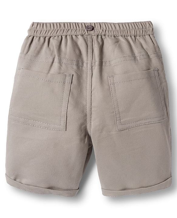 Babyhug Cotton Woven Half Sleeves Solid Color Shirt and Shorts Set With Suspender - Pink & Grey