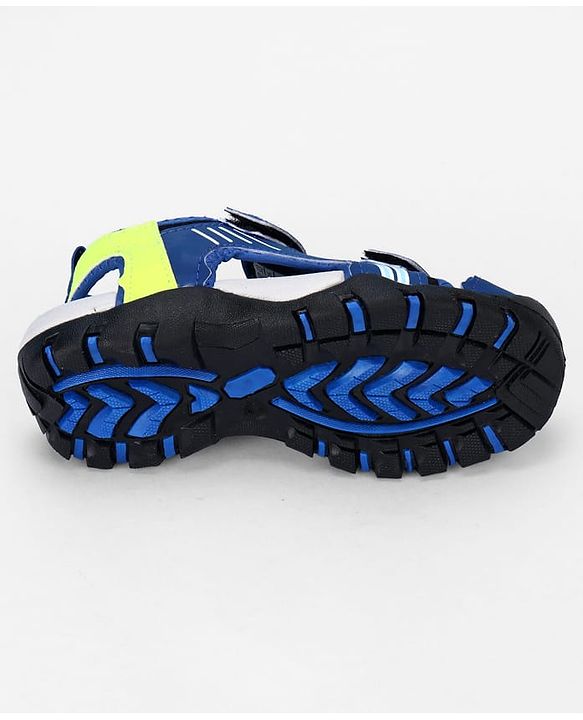 Pine Kids Solid Sandals With Velcro Closure - Blue