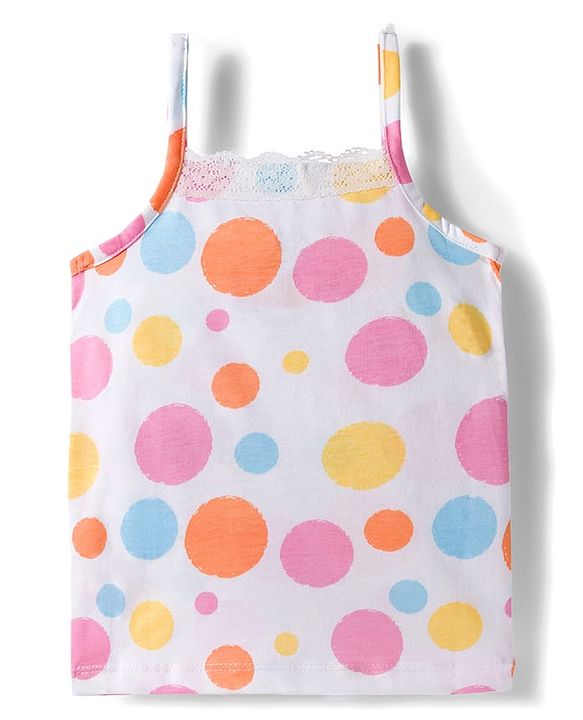 Babyhug Disney Single Jersey Knit Sleeveless Slips with Marie Graphic Pack of 3 - White Lilac & Pink