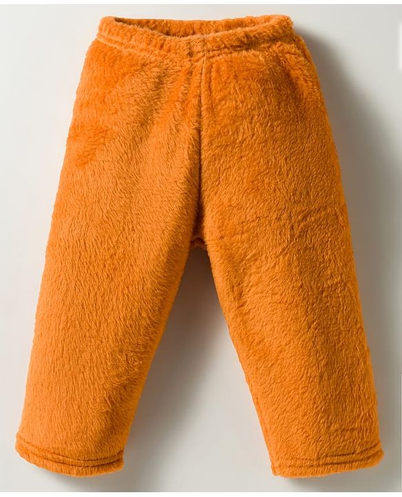 Babyhug Velour Knit Full Raglan Sleeves Winter Wear Night Suit With Face Embroidery - Brown &  White