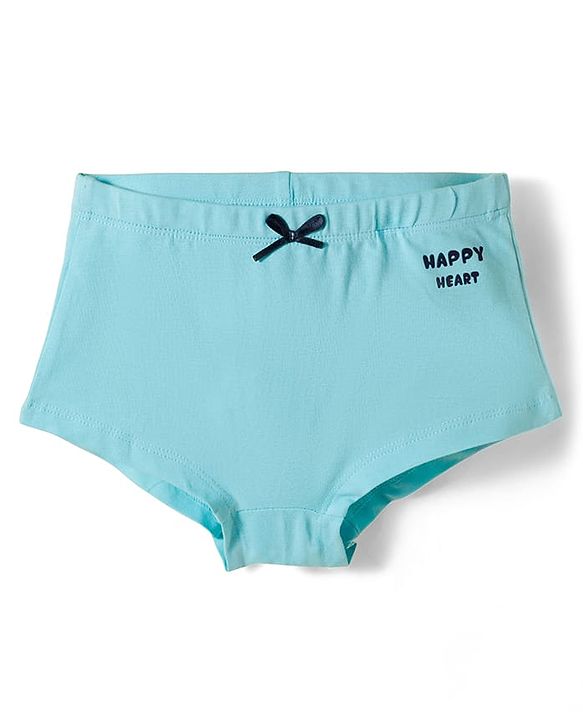 Pine Kids Cotton Knit Hipster  Panties With Heart Print Pack Of 3 (Colour May Vary)