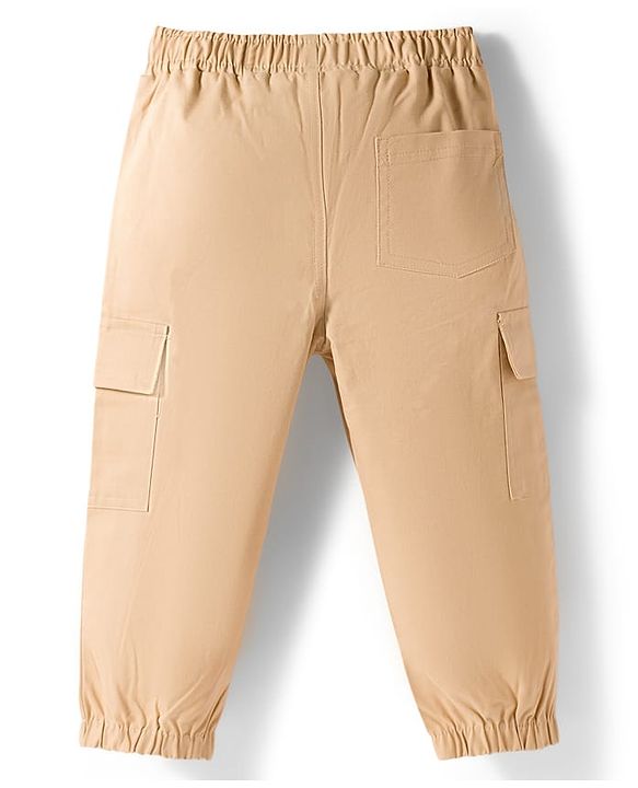 Babyhug Terry Knit Full Sleeves Awesome Text Printed Hooded Sweatshirt & Trouser Set - Rust Orange